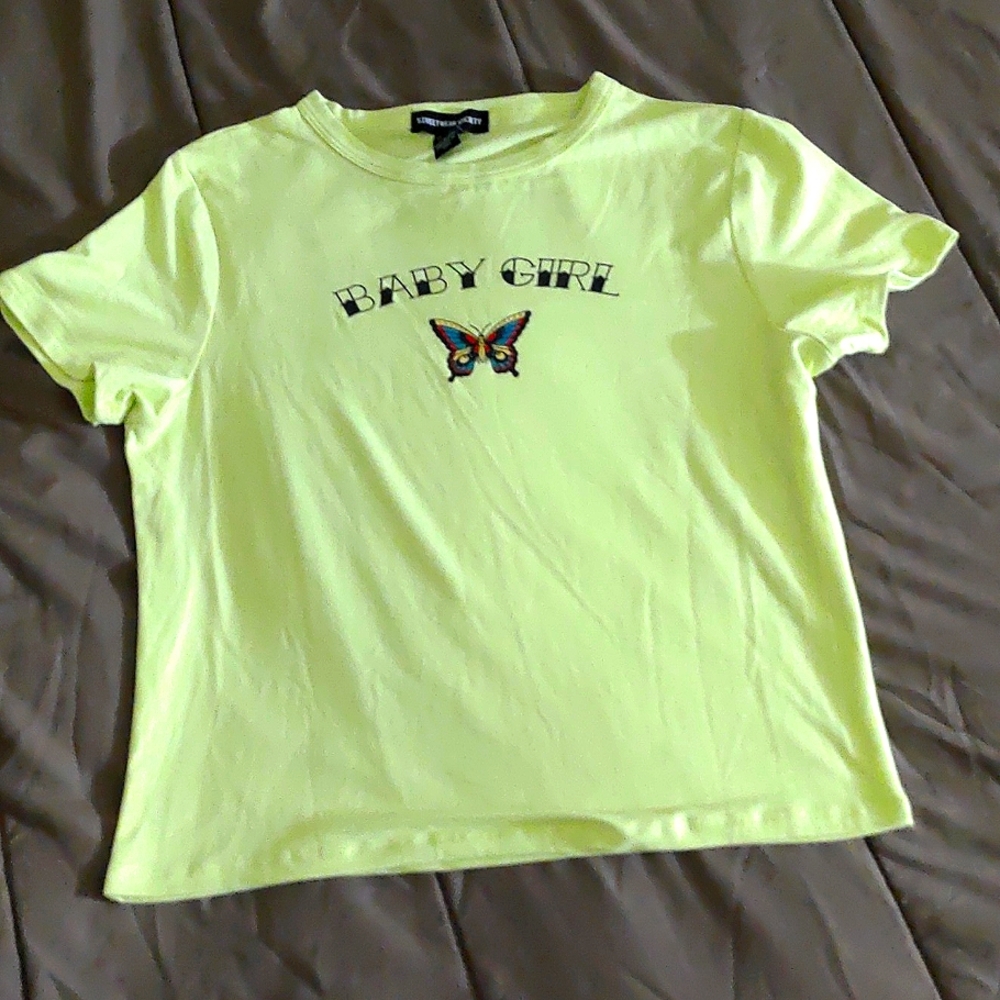 Short sleeve crop top
